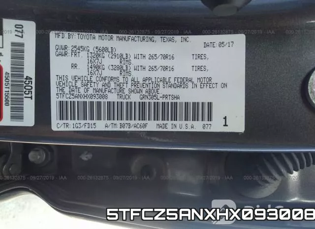 5TFCZ5ANXHX093008