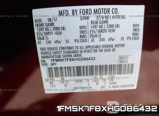 1FM5K7F8XHGD86432