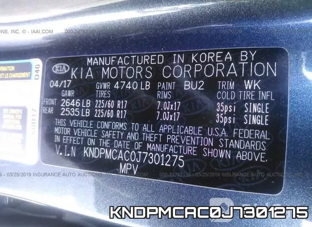 KNDPMCAC0J7301275