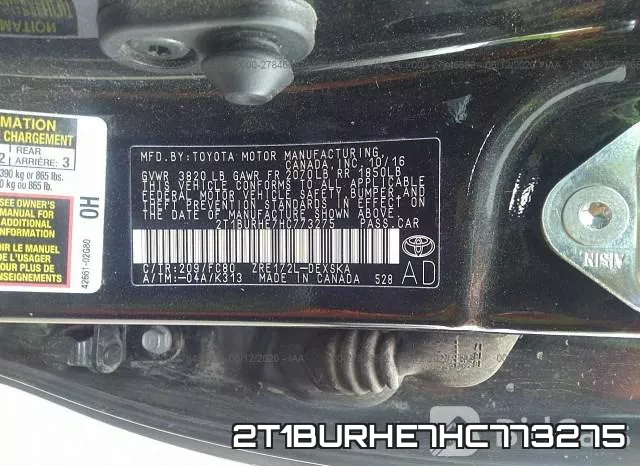 2T1BURHE7HC773275