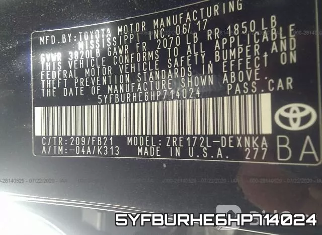 5YFBURHE6HP714024