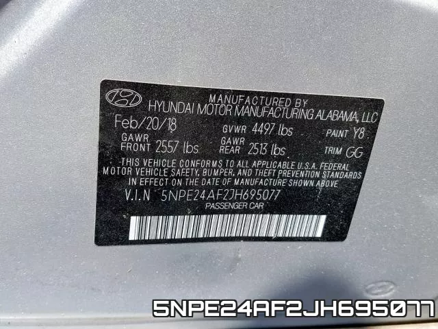 5NPE24AF2JH695077