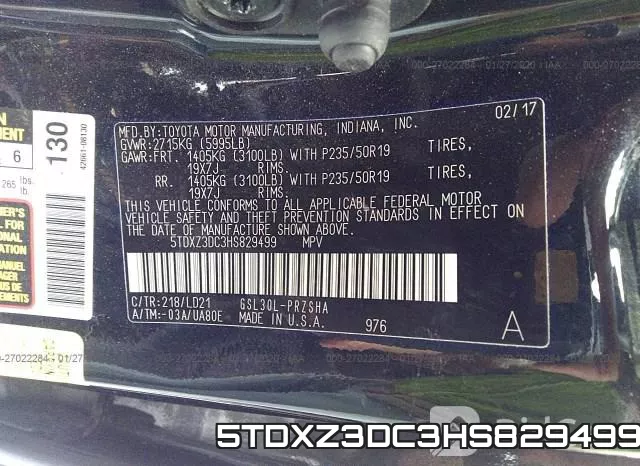 5TDXZ3DC3HS829499