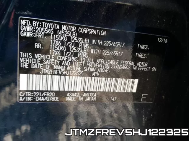 JTMZFREV5HJ122325