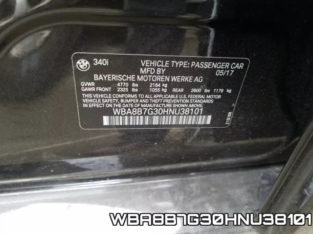 WBA8B7G30HNU38101