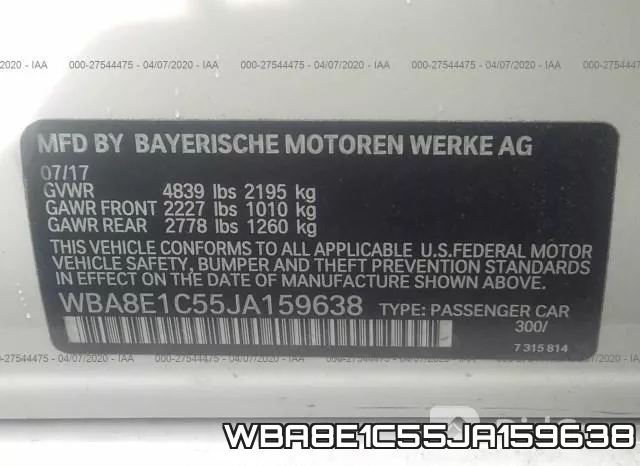 WBA8E1C55JA159638