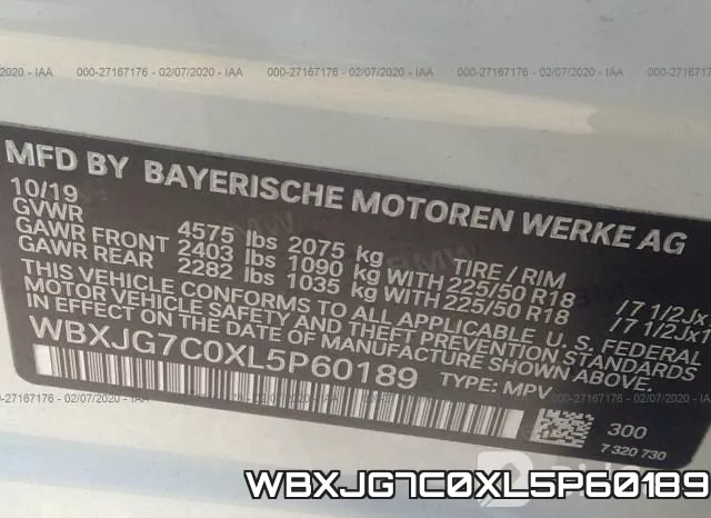 WBXJG7C0XL5P60189
