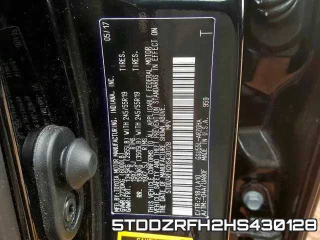 5TDDZRFH2HS430128