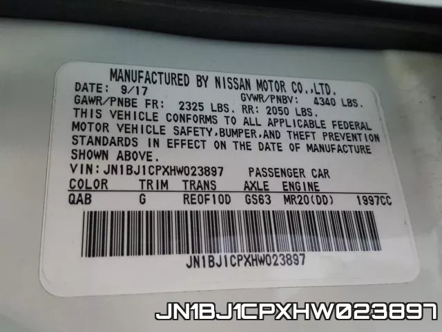 JN1BJ1CPXHW023897