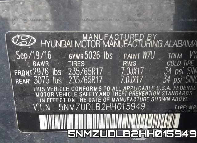 5NMZUDLB2HH015949