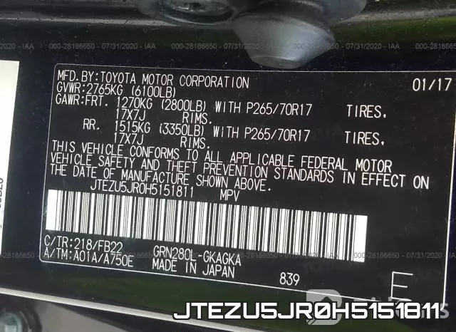 JTEZU5JR0H5151811