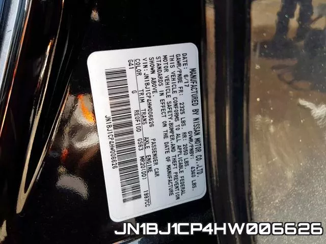 JN1BJ1CP4HW006626