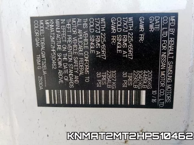 KNMAT2MT2HP510462