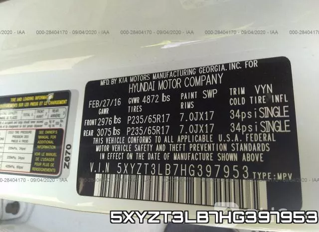 5XYZT3LB7HG397953