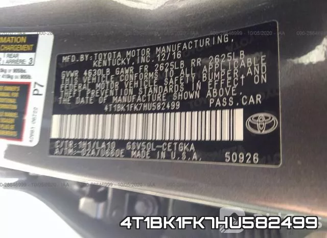 4T1BK1FK7HU582499