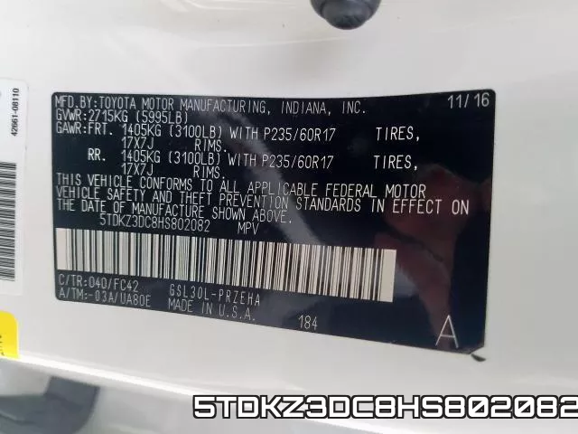 5TDKZ3DC8HS802082