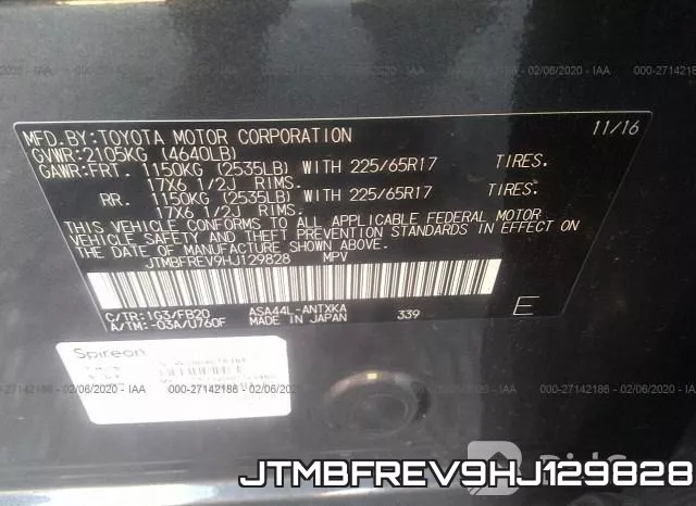 JTMBFREV9HJ129828