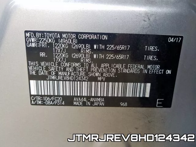 JTMRJREV8HD124342