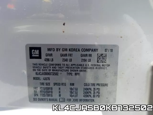 KL4CJASB0KB732502