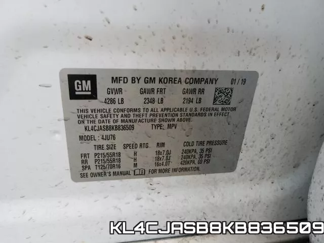KL4CJASB8KB836509