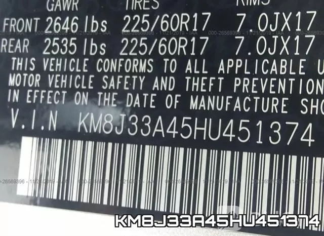 KM8J33A45HU451374