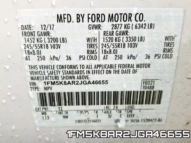 1FM5K8AR2JGA46655