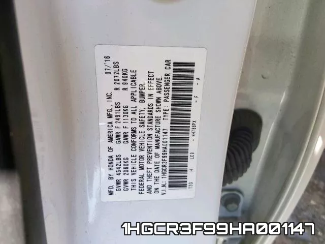 1HGCR3F99HA001147