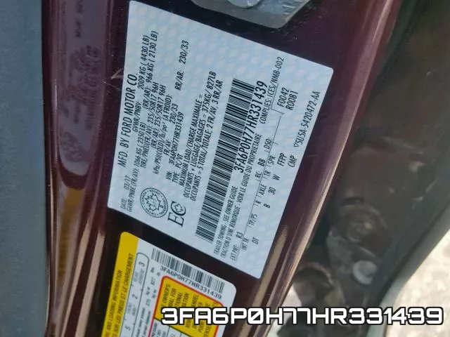 3FA6P0H77HR331439
