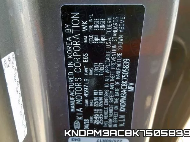 KNDPM3AC8K7505839