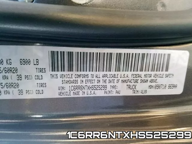 1C6RR6NTXHS525299
