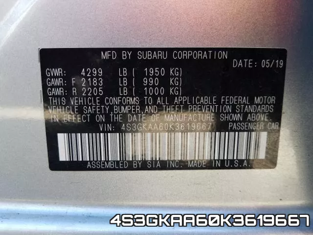 4S3GKAA60K3619667
