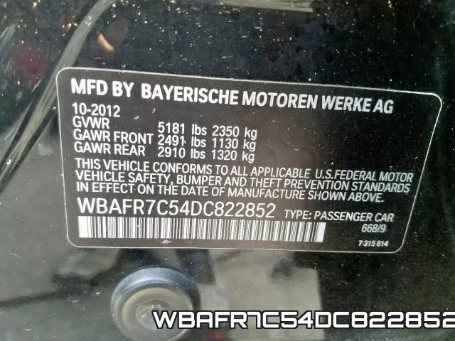 WBAFR7C54DC822852