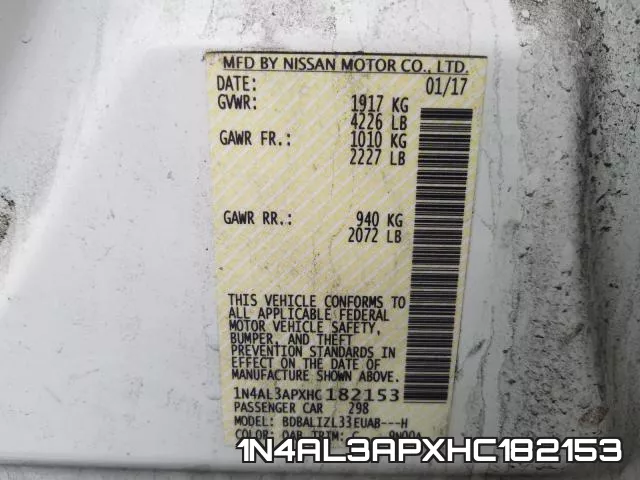 1N4AL3APXHC182153