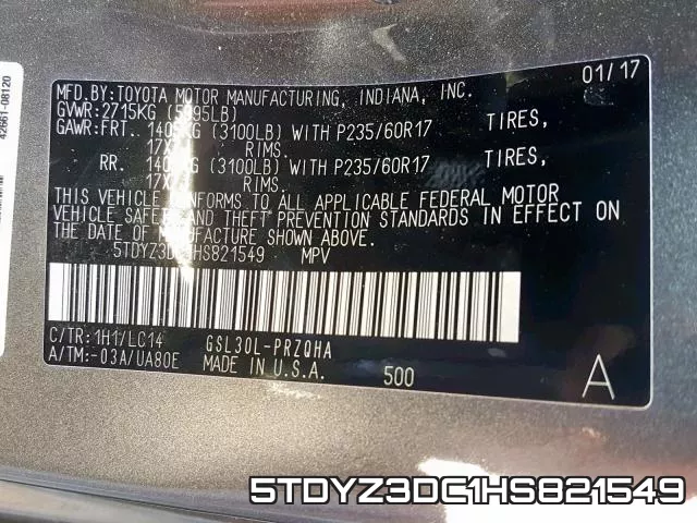 5TDYZ3DC1HS821549