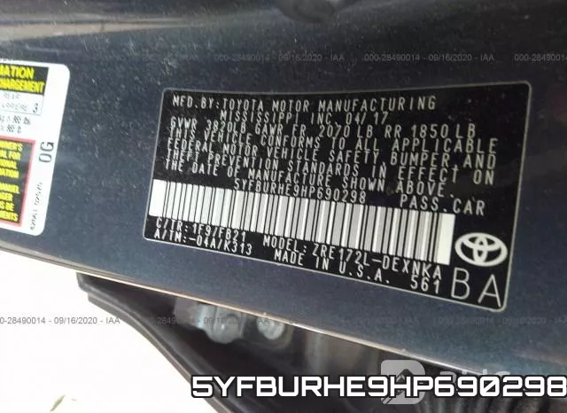 5YFBURHE9HP690298