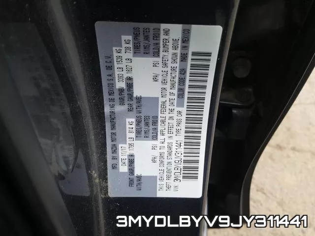 3MYDLBYV9JY311441