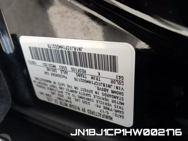 JN1BJ1CP1HW002176