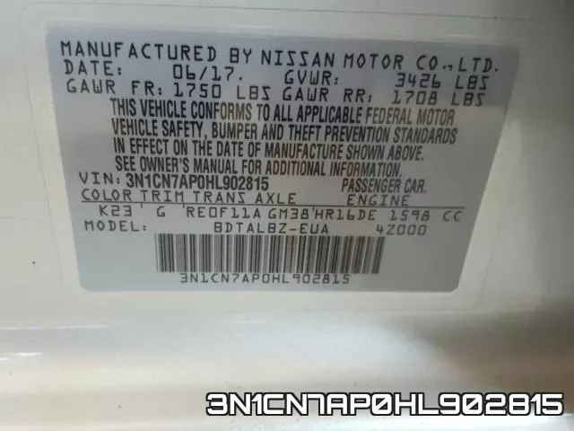 3N1CN7AP0HL902815