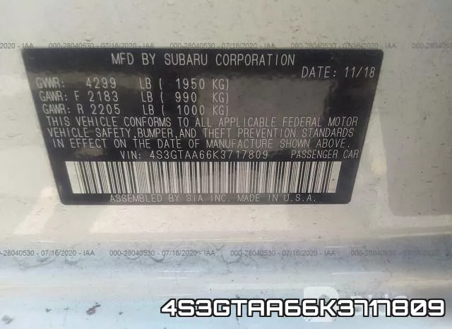 4S3GTAA66K3717809