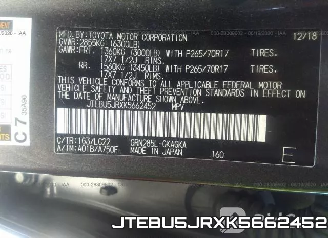JTEBU5JRXK5662452