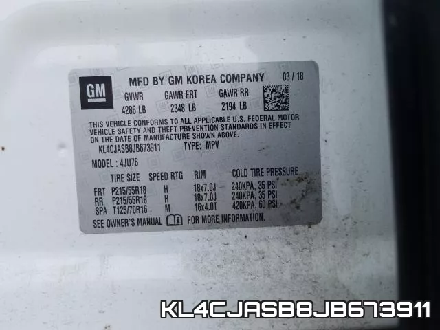 KL4CJASB8JB673911