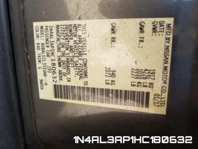 1N4AL3AP1HC180632