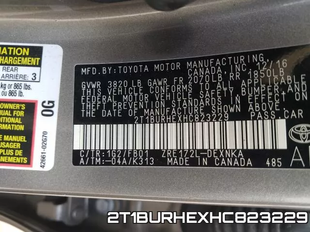 2T1BURHEXHC823229