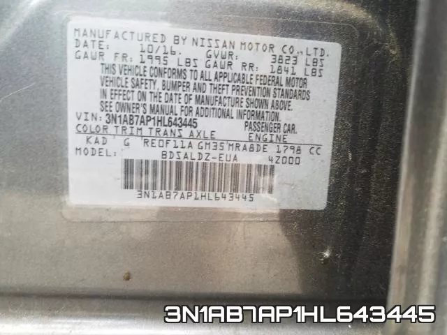 3N1AB7AP1HL643445