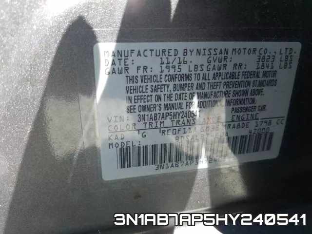 3N1AB7AP5HY240541