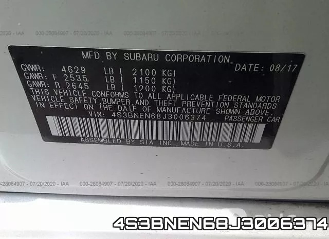 4S3BNEN68J3006374