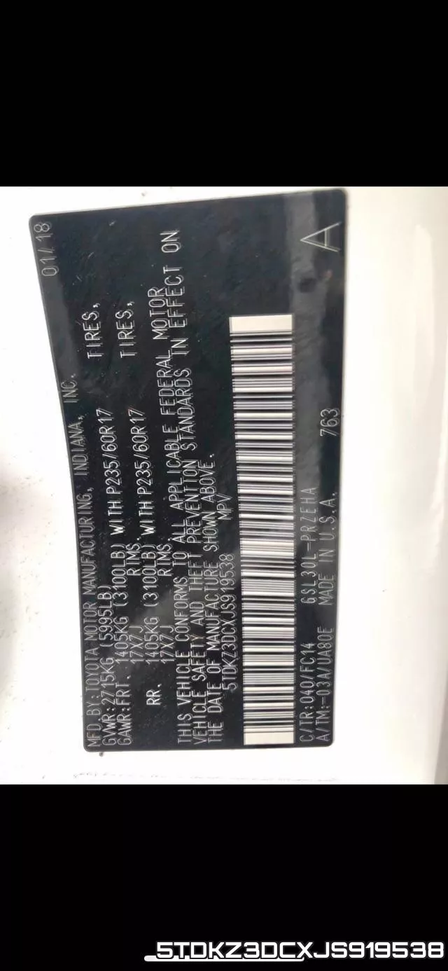 5TDKZ3DCXJS919538