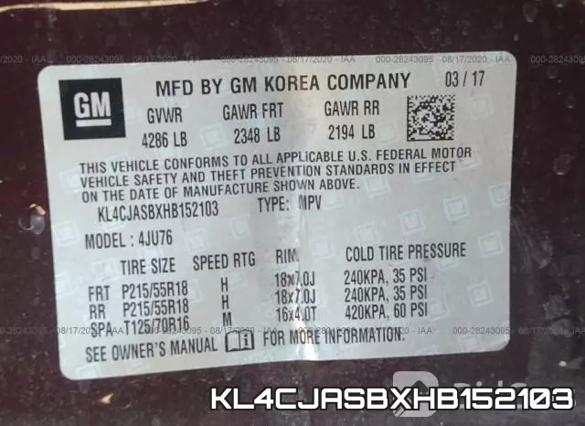 KL4CJASBXHB152103