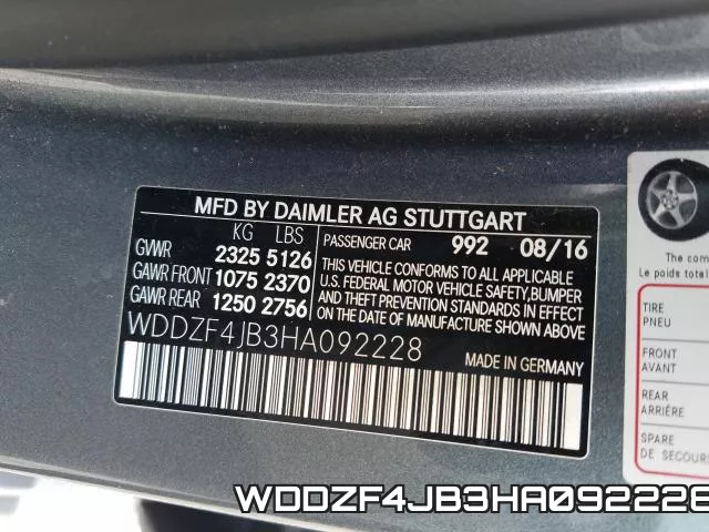 WDDZF4JB3HA092228