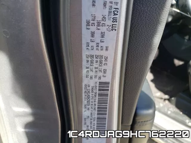 1C4RDJAG9HC762220